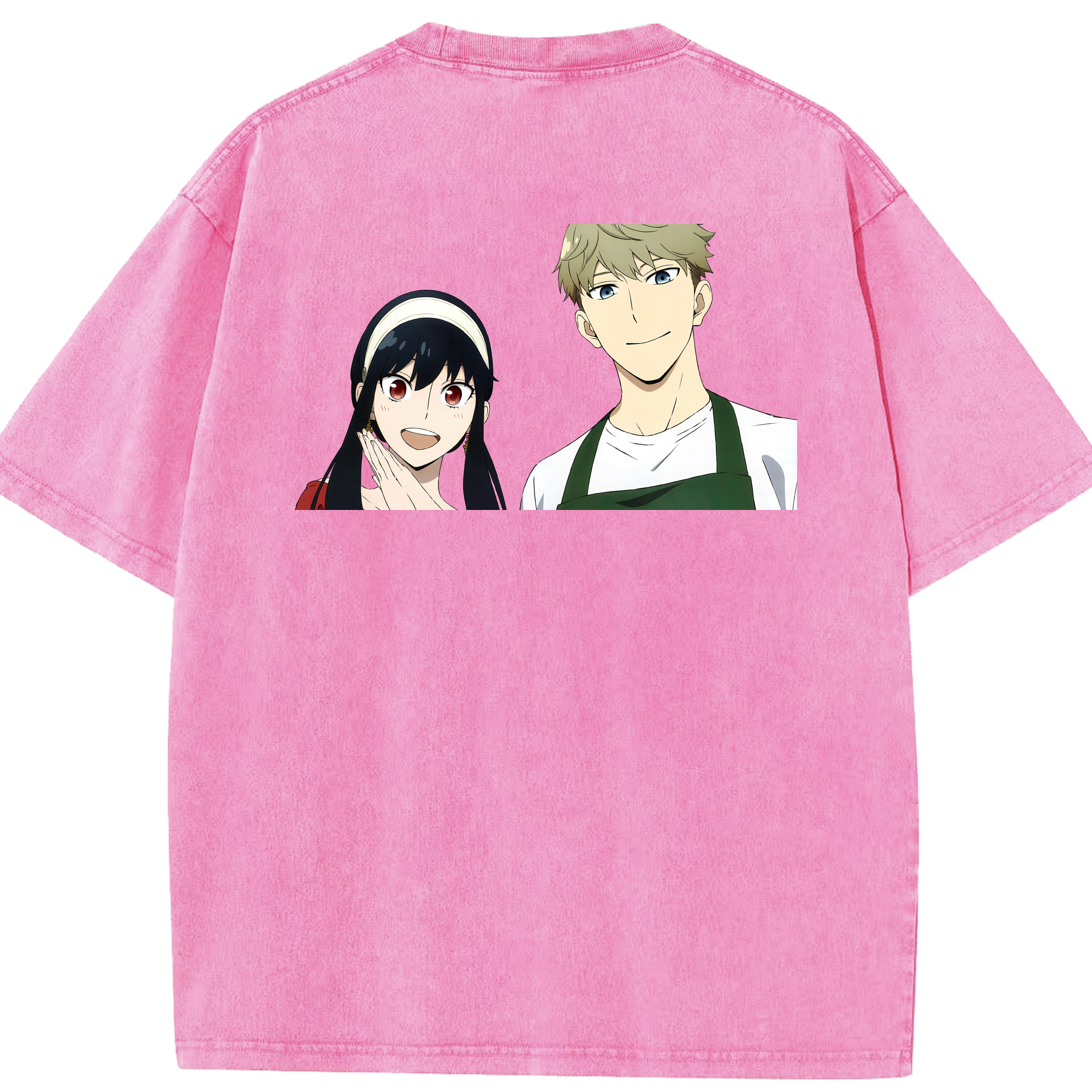 （画像用） SPY×FAMILY间谍家家酒 綿100% ヴィンテージ風 半袖Tシャツ（背面プリント）